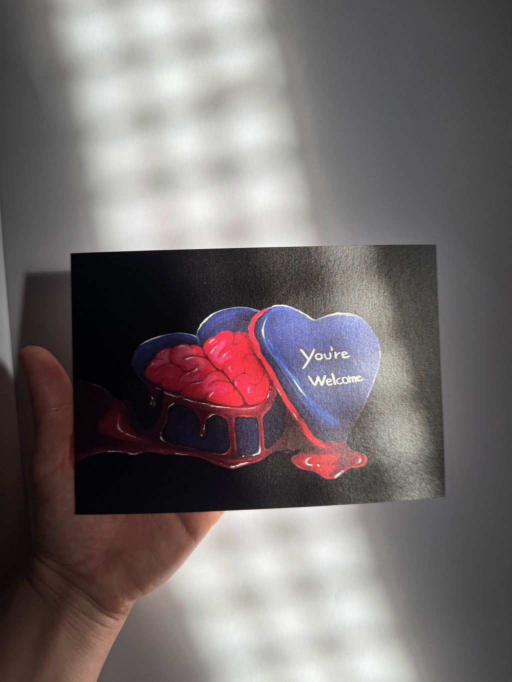 You’re Welcome – Perlmutt Postcard, 18×13, Signed & Hand-Finished