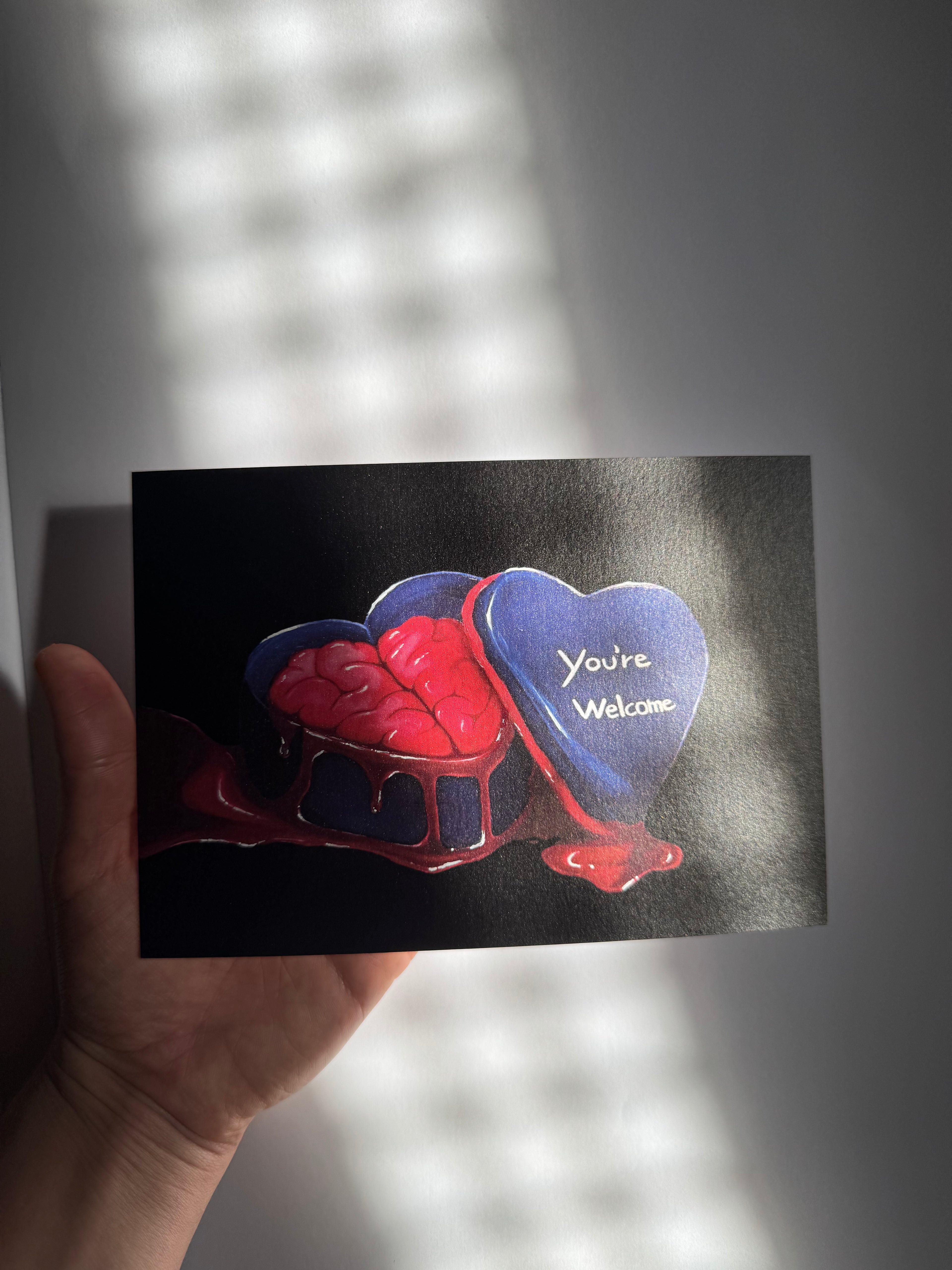 You’re Welcome – Perlmutt Postcard, 18×13, Signed & Hand-Finished