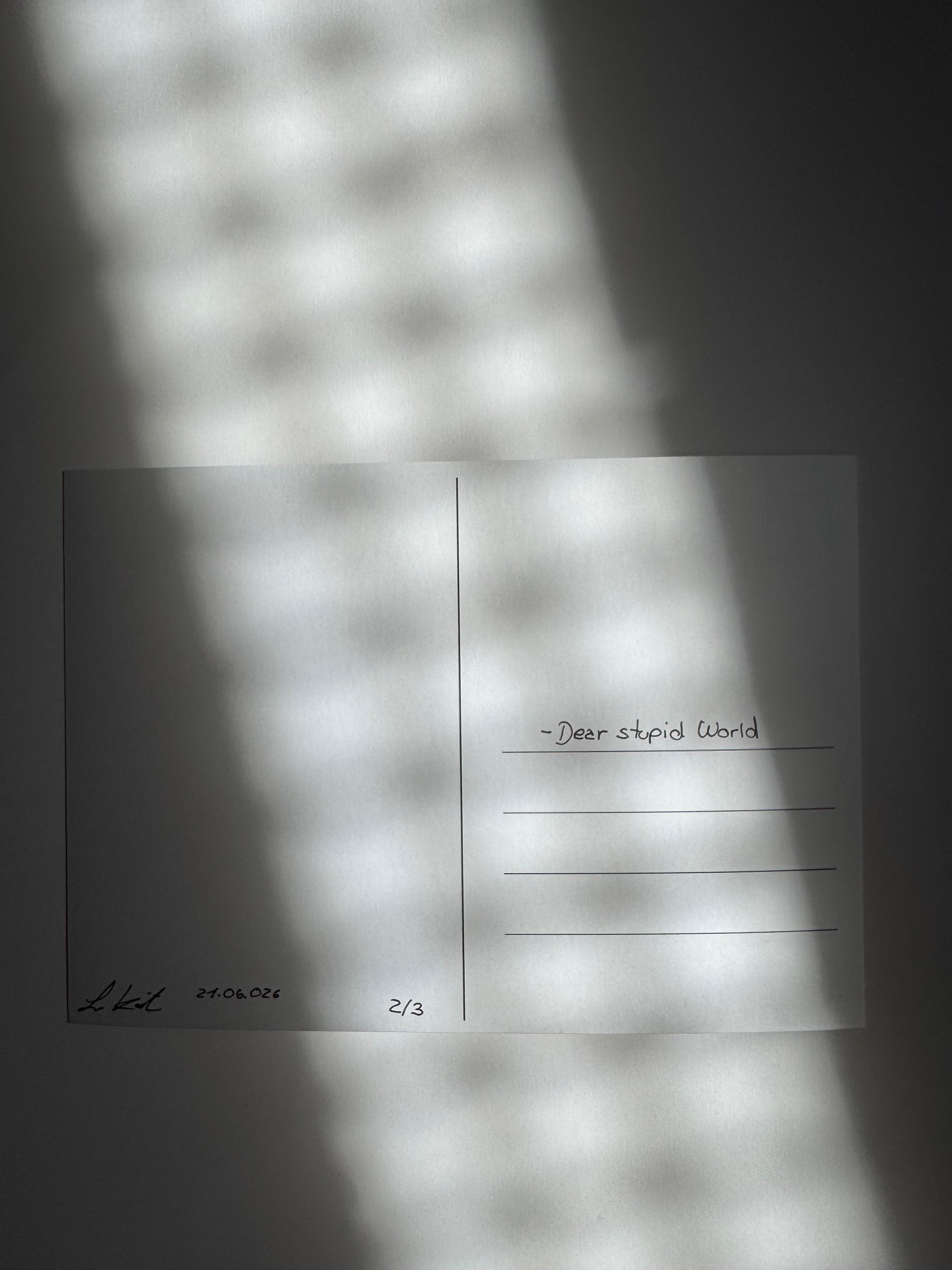 You're Welcome – Soft matt Postcard 18×13, Signed & Hand-Finished